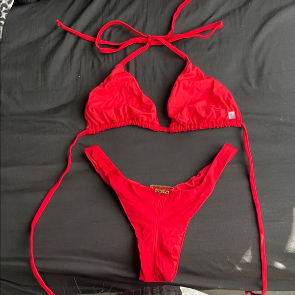 Red Brazilian Bikini Set - Picture 3 of 3